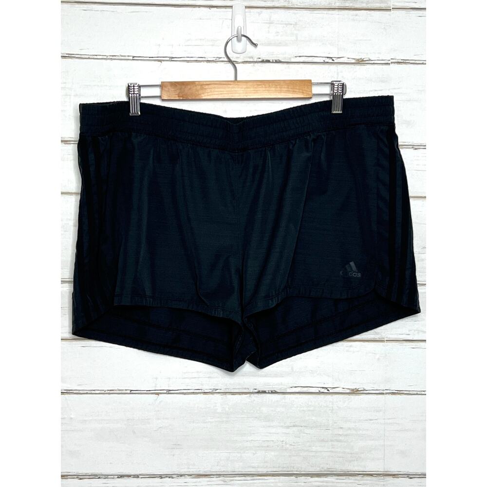 Adidas Athletic Shorts Black Plus Size 2XL Running Gym Activewear Lightweight